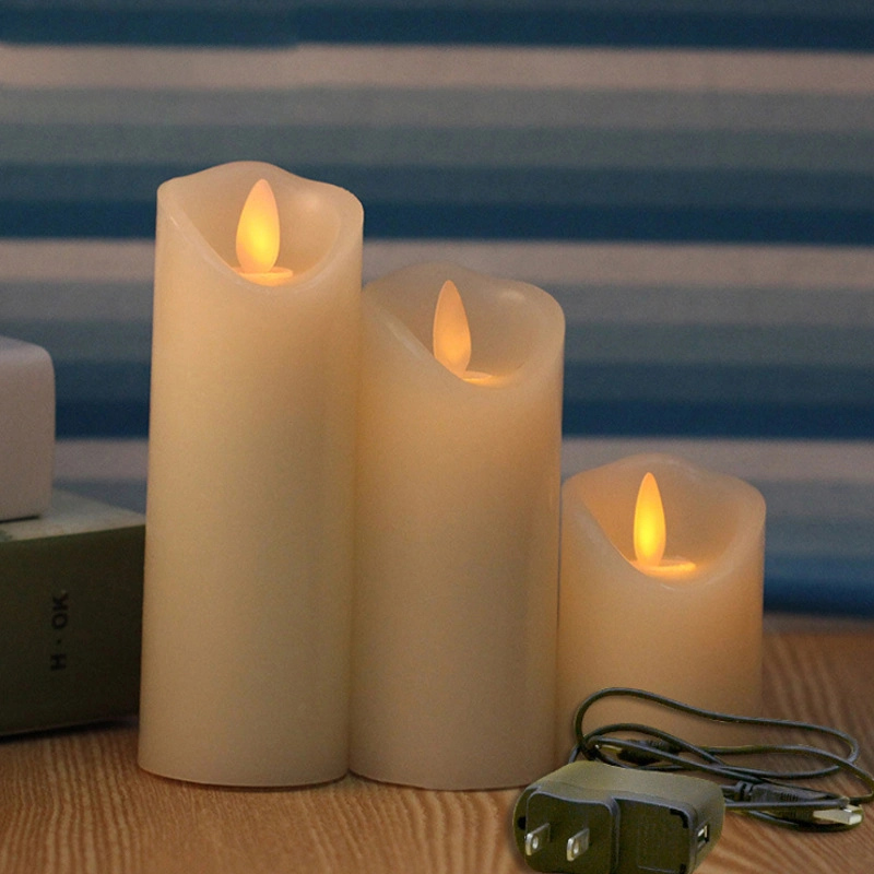 Hot Selling Safety Flameless Rechargeable Electric Tea Light LED Candle