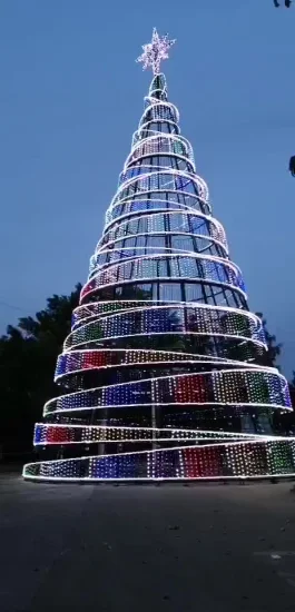 Luce LED gigante per esterni 3D per albero di Natale, luce decorativa per giardino di Natale