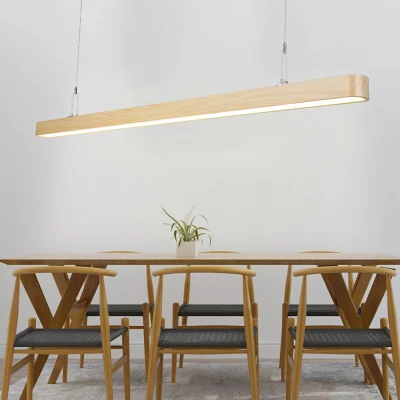 Lampada a sospensione a LED della decorazione dell'ufficio del salone di colore di legno di alluminio di vendita calda moderna della Cina